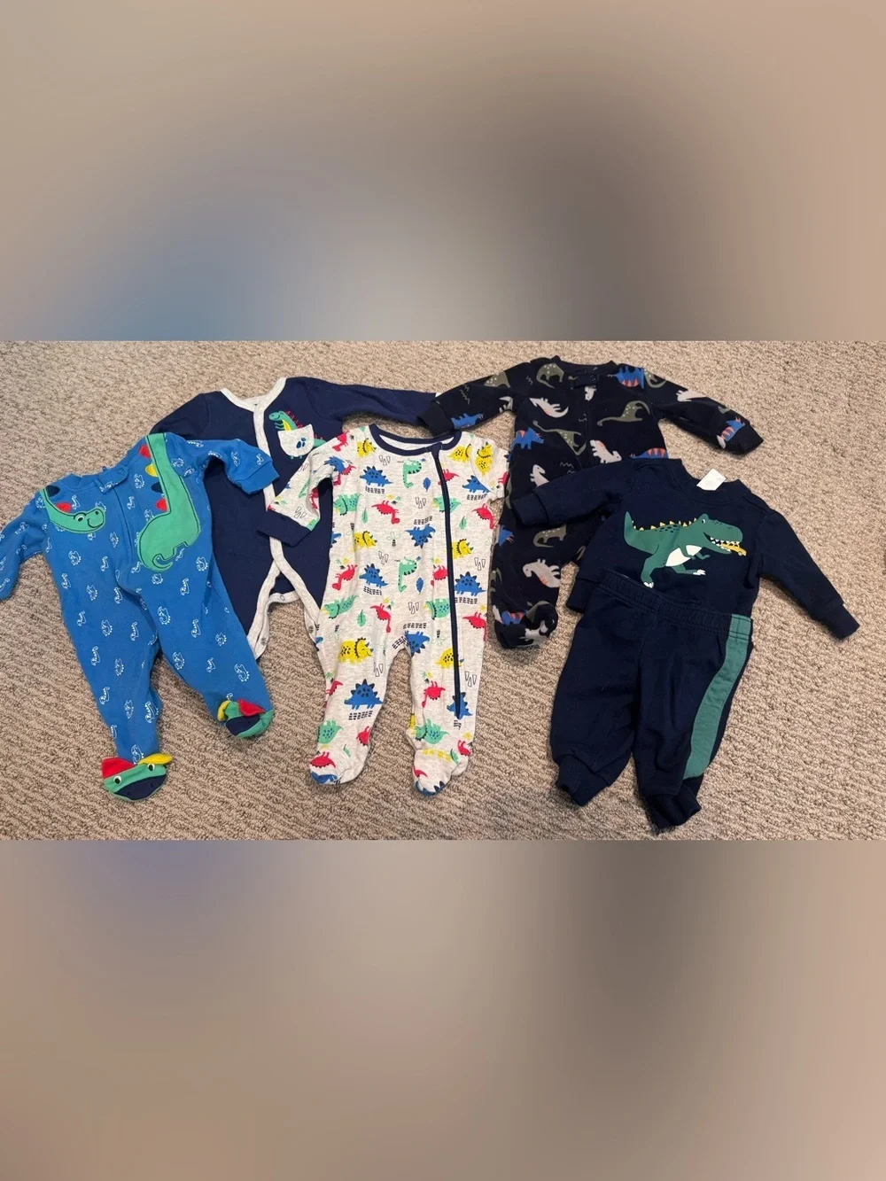 Baby Dinosaur Outfit & Sleeper Bundle-5 total